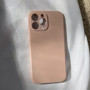 Blush Silicone Phone Case. Fits a iPhone 13 Pro Max